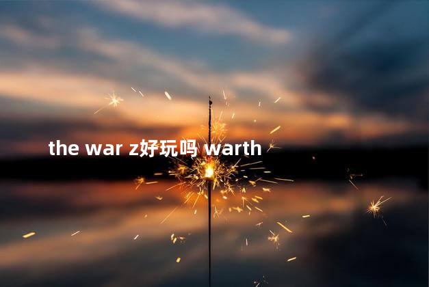 the war z好玩吗 warthunder好玩吗